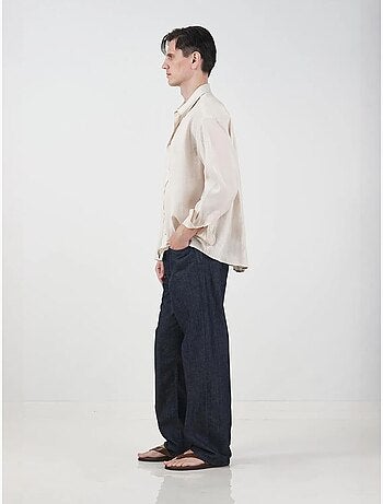 Giesto surchemise oversize en coton uni