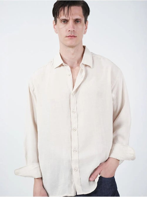 Giesto surchemise oversize en coton uni - Kiabi