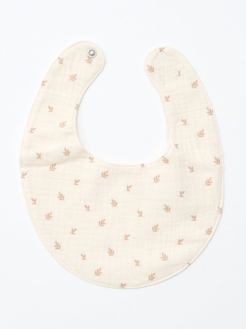 GIFTBOX Combinaison + chaussette + lange + bavoir Blanc - Kiabi