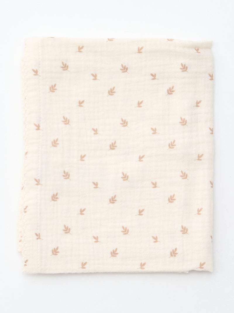 GIFTBOX Combinaison + chaussette + lange + bavoir Blanc - Kiabi