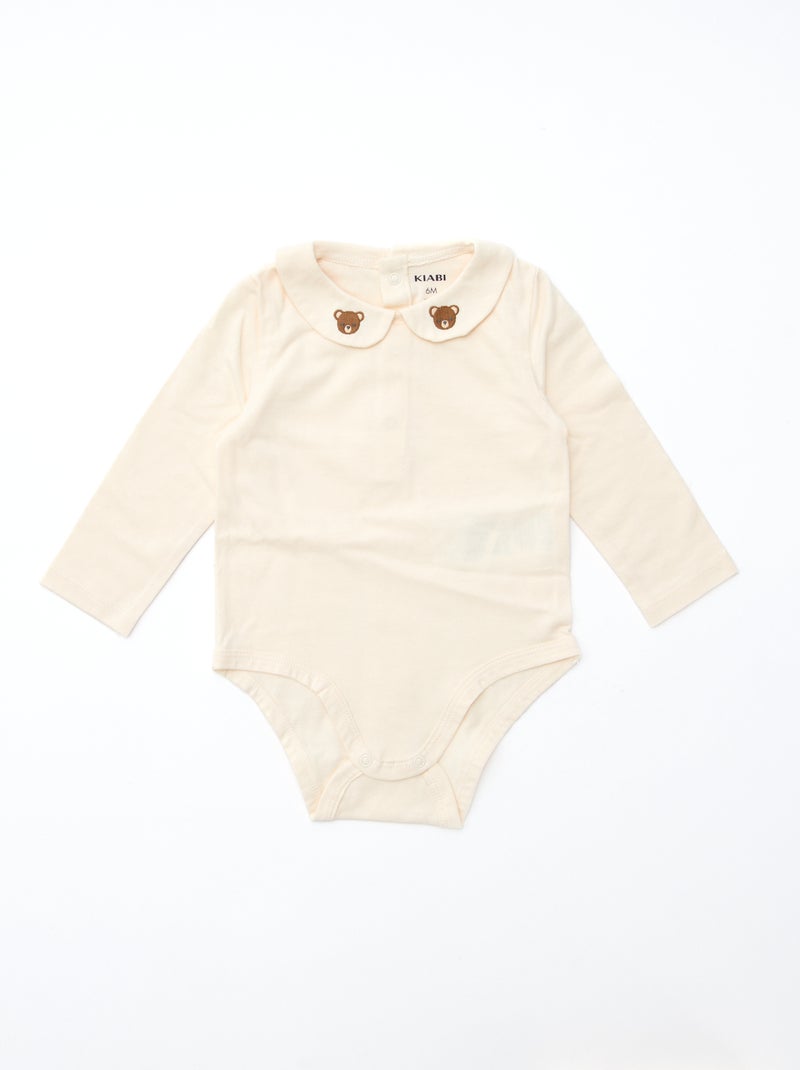 GIFTBOX salopette longue en tricot + body + lange double gaze + chaussettes Blanc - Kiabi