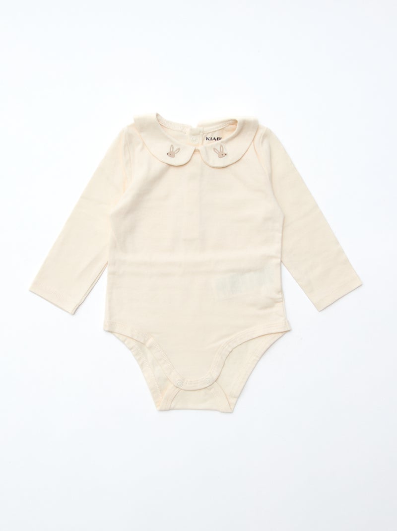 GIFTBOX salopette longue en tricot + body + lange double gaze + chaussettes Blanc - Kiabi