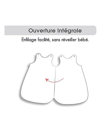 GIGOTEUSE 0/1M CASSIUS COTON BIO OUVERTURE INTEGRALE