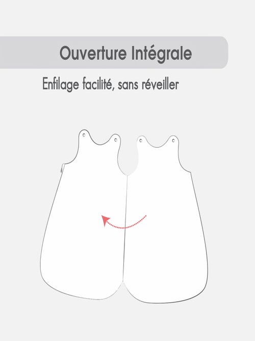 GIGOTEUSE 0/1M EN COTON BIO ESTEVAN OUVERTURE INTEGRALE - Kiabi