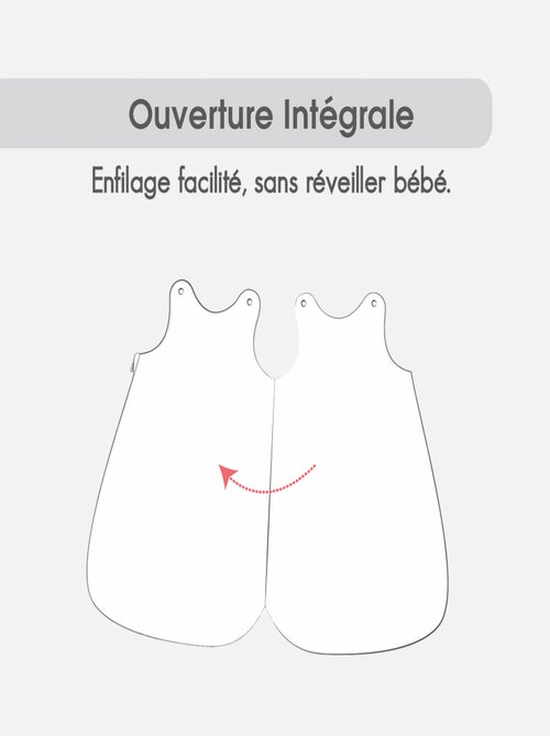 GIGOTEUSE 0/1M FLORENTZI VELOURS DOUX OUVERTURE INTEGRALE - Kiabi