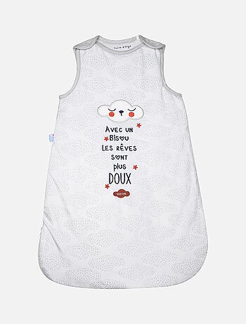 GIGOTEUSE 0/1M JENA VELOURS DOUX SANS MANCHES