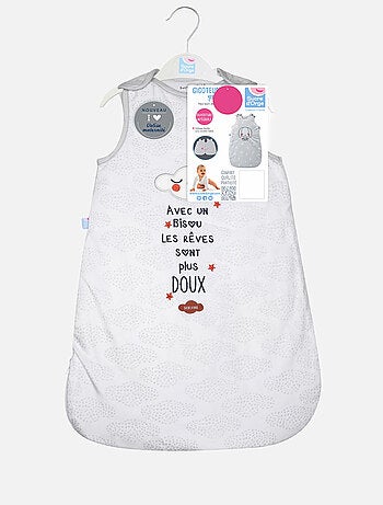 GIGOTEUSE 0/1M JENA VELOURS DOUX SANS MANCHES