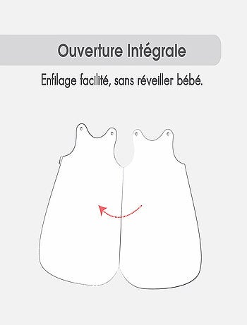 GIGOTEUSE 0/6M DAVIDKA VELOURS RASE OUVERTYURE INTEGRALE