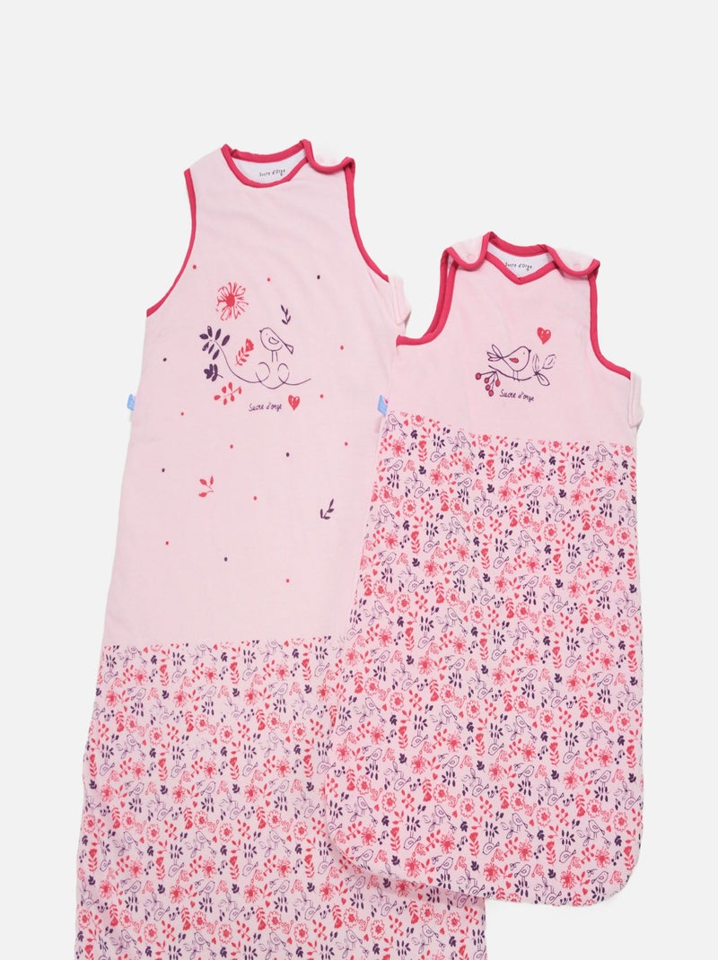 GIGOTEUSE 0/6M DAVIDKA VELOURS RASE OUVERTYURE INTEGRALE Rose - Kiabi