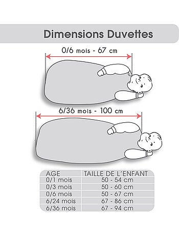 Gigoteuse 0/6m eliam velours doux ouverture integrale