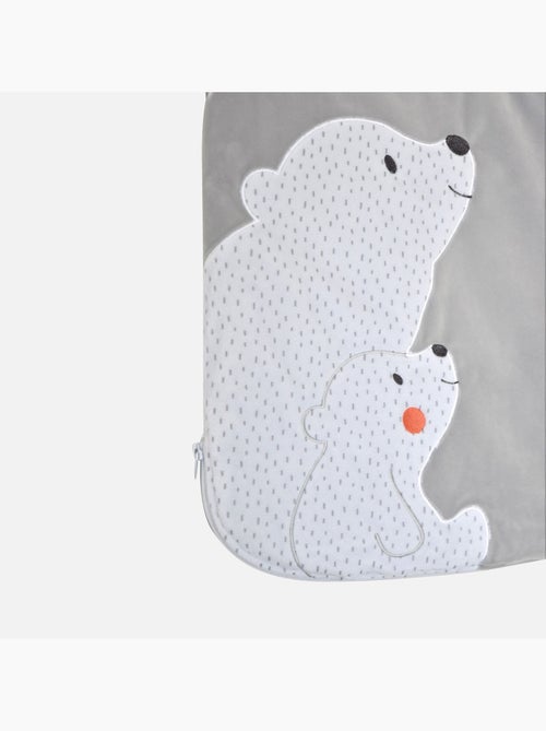 Gigoteuse 0/6m eliam velours doux sans manches ouverure integrale - Kiabi