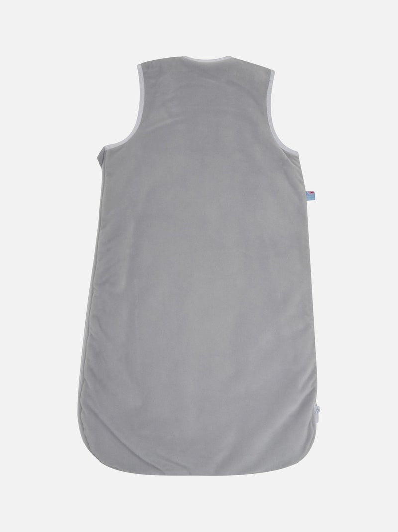 GIGOTEUSE 0/6M ELIAM VELOURS DOUX SANS MANCHES OUVERURE INTEGRALE Gris - Kiabi