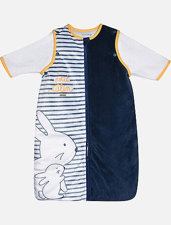 GIGOTEUSE 0/6M IDIR VELOURS DOUX MANCHES AMOVIBLES SECURITE AUTO