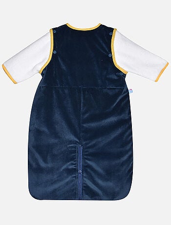 GIGOTEUSE 0/6M IDIR VELOURS DOUX MANCHES AMOVIBLES SECURITE AUTO