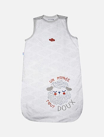 GIGOTEUSE 0/6M JANICE VELOURS DOUX SANS MANCHES