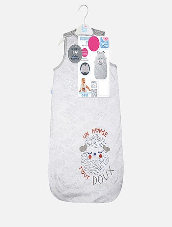 GIGOTEUSE 0/6M JANICE VELOURS DOUX SANS MANCHES