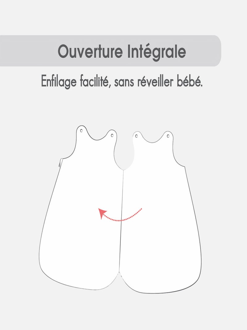 GIGOTEUSE 0/6M JANICE VELOURS DOUX SANS MANCHES Gris - Kiabi