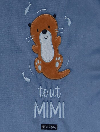 GIGOTEUSE 0/6M MALKO VELOURS DOUX SANS MANCHES
