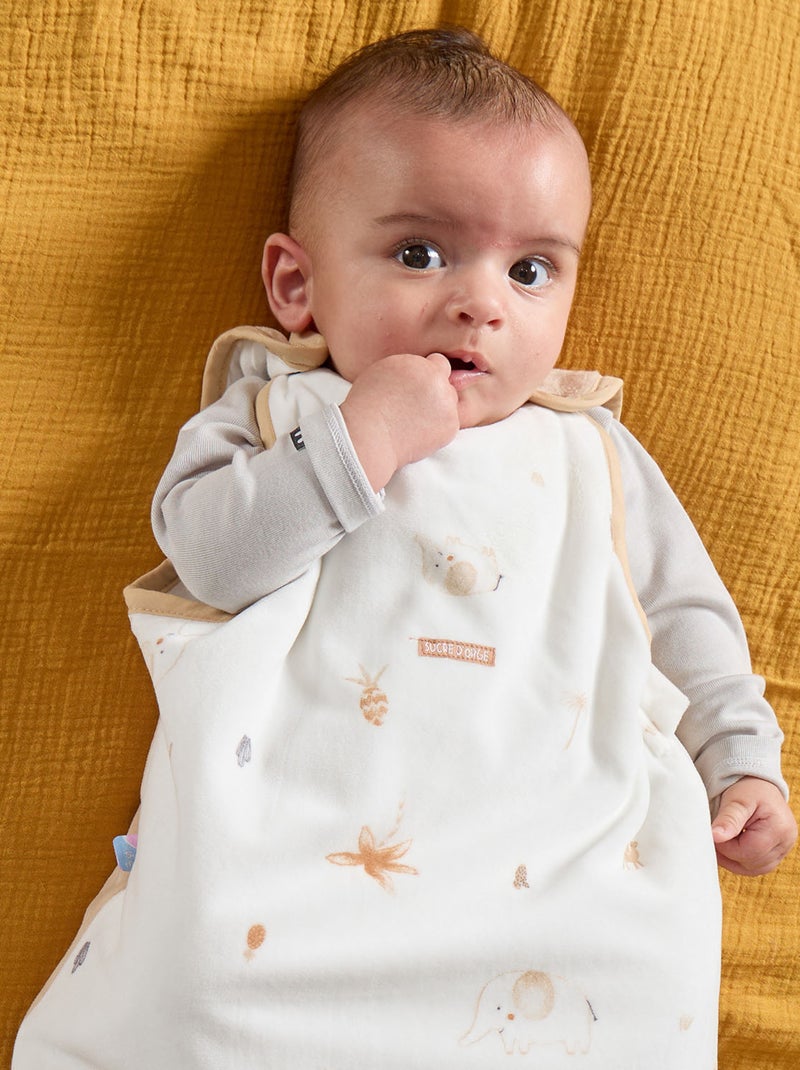 GIGOTEUSE 0/6M OLINDA VELOURS DOUX SANS MANCHES Beige - Kiabi