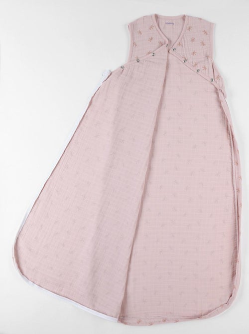 Gigoteuse 100 cm libellules en mousseline ouatinée, poudré Noukie's - Kiabi