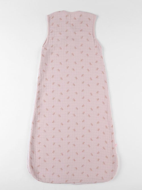 Gigoteuse 100 cm libellules en mousseline ouatinée, poudré Noukie's - Kiabi