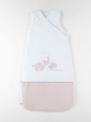 Gigoteuse 100 cm Popsie en Veloudoux®, écru/rose poudré Noukie's