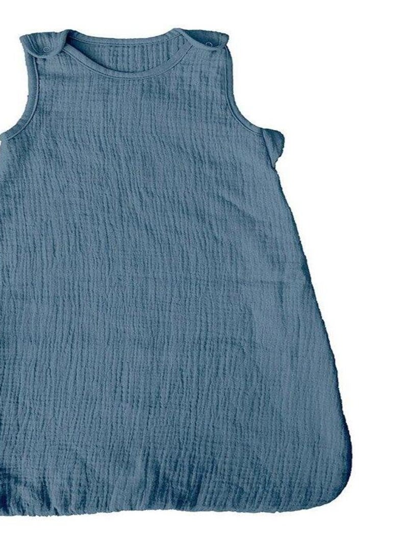 Gigoteuse 40x70 cm gaze de coton 0-6 mois bleu Bleu - Kiabi