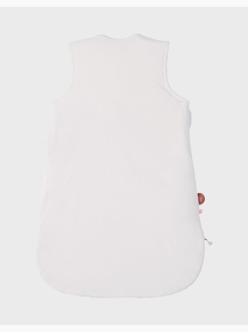 Gigoteuse 50 cm babou en veloudoux, écru/gris clair noukie's Blanc - Kiabi