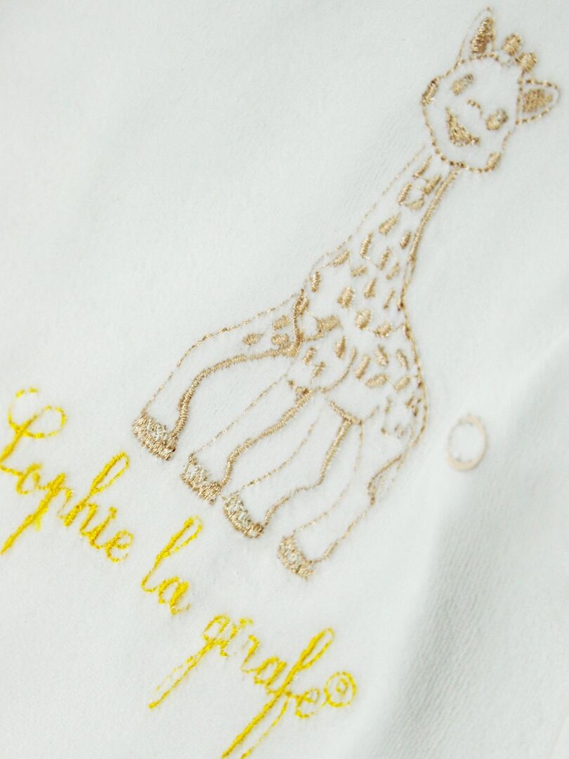 Gigoteuse 6-36 mois hiver matelassée brodée Sophie la Girafe Paris Beige - Kiabi