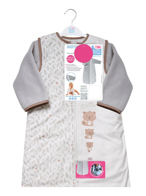 GIGOTEUSE 6/36 OPHELIEN VELOURS DOUX MANCHES AMOVIBLES SECURITE AUTO - Kiabi GIGOTEUSE 6/36 OPHELIEN VELOURS DOUX MANCHES AMOVIBLES SECURITE AUTO - Kiabi
