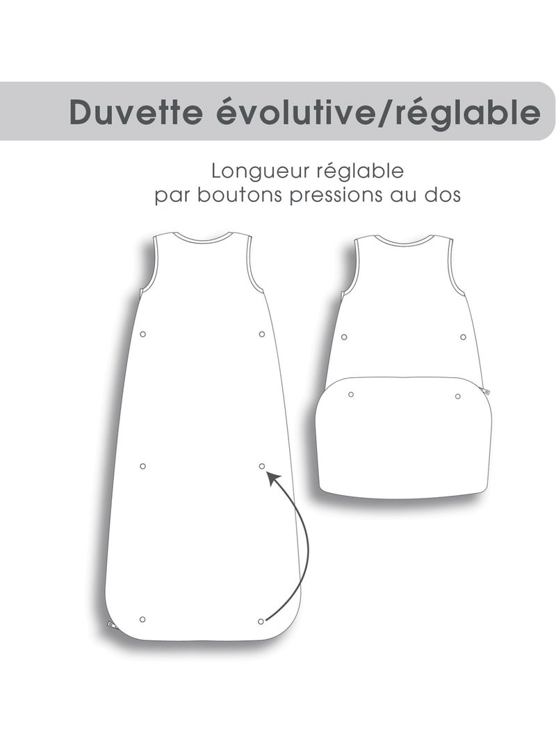 GIGOTEUSE 6/36M EDEN VELOURS DOUX SANS MANCHES Bleu - Kiabi