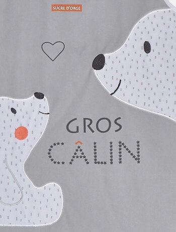 GIGOTEUSE 6/36M EDEN VELOURS DOUX SANS MANCHES