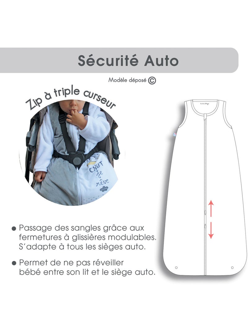 GIGOTEUSE 6/36M ENIS BLEUE SPECIAL VOITURE Blanc Jaune - Kiabi