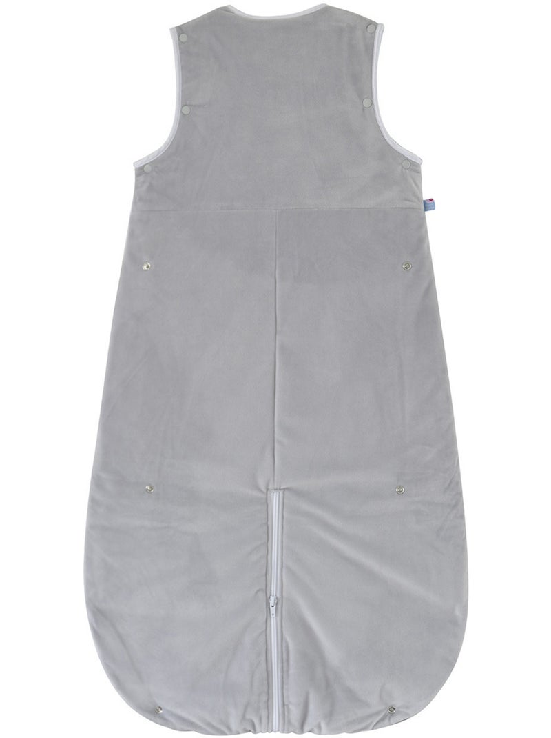 Gigoteuse 6/36m enki velours doux manches amovibles securite auto Blanc Gris - Kiabi