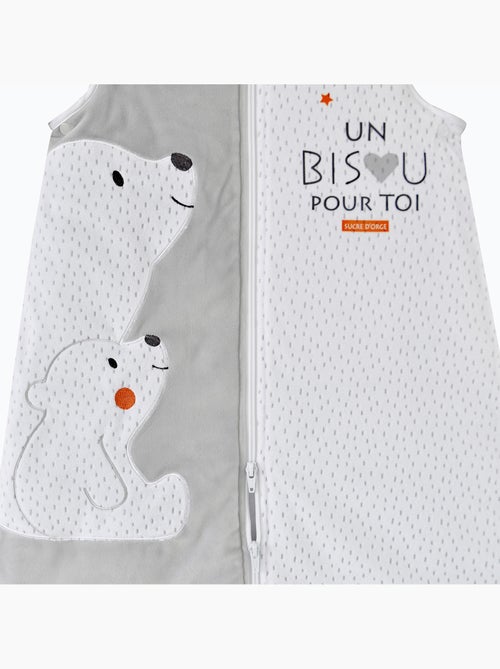 Gigoteuse 6/36m enki velours doux manches amovibles securite auto - Kiabi