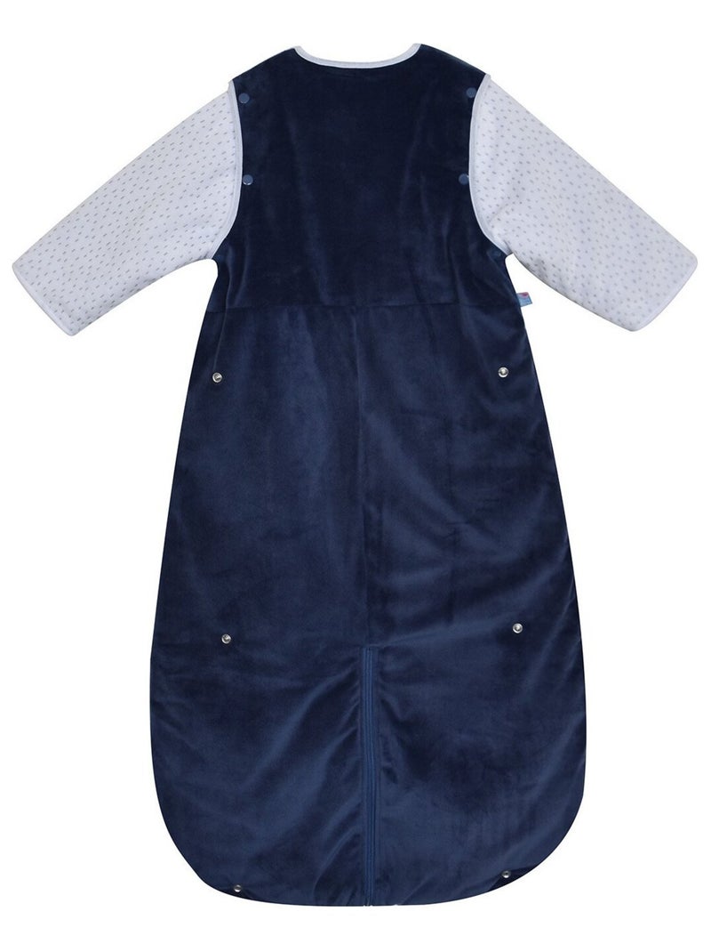 GIGOTEUSE 6/36M ENKI VELOURS DOUX MANCHES AMOVIBLES SECURITE AUTO Bleu - Kiabi