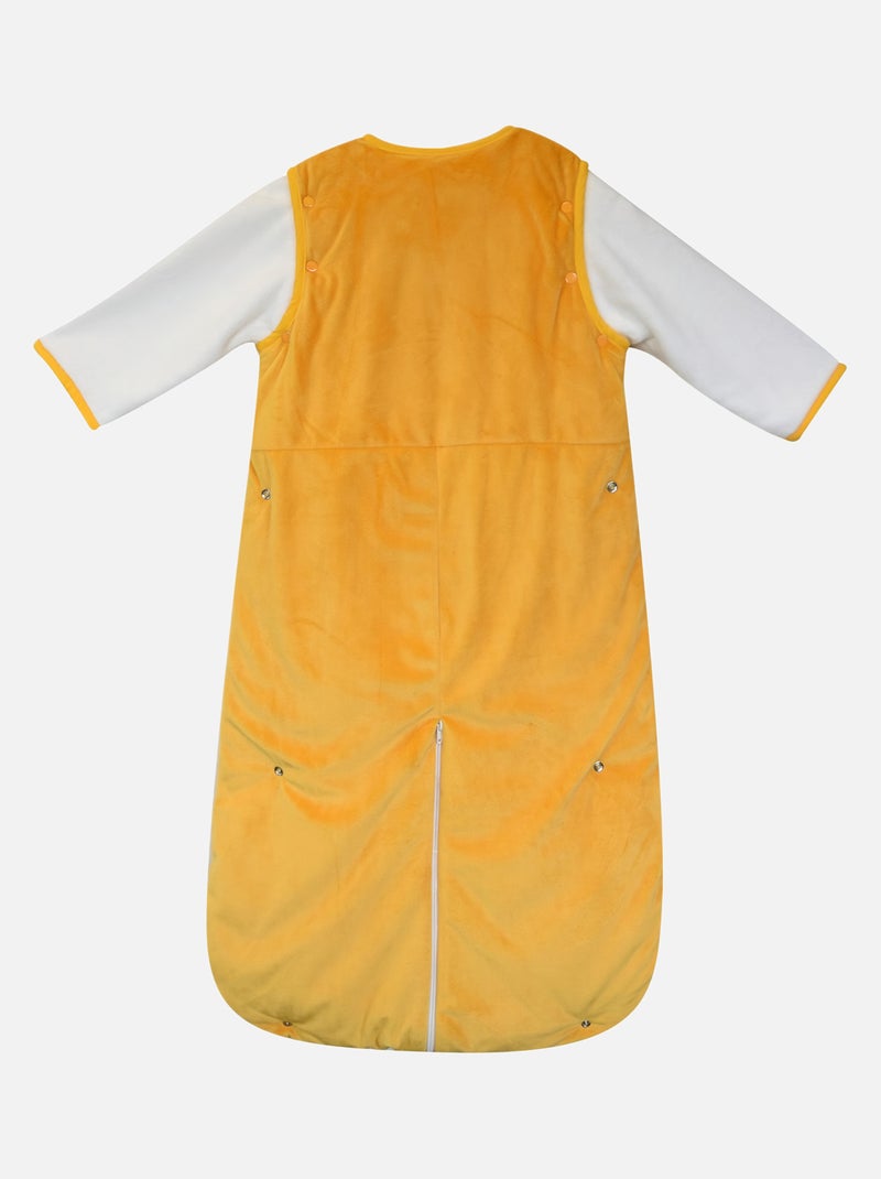 GIGOTEUSE 6/36M HANK VELOURS DOUX MANCHES AMOVIBLES SECURITE AUTO Jaune - Kiabi