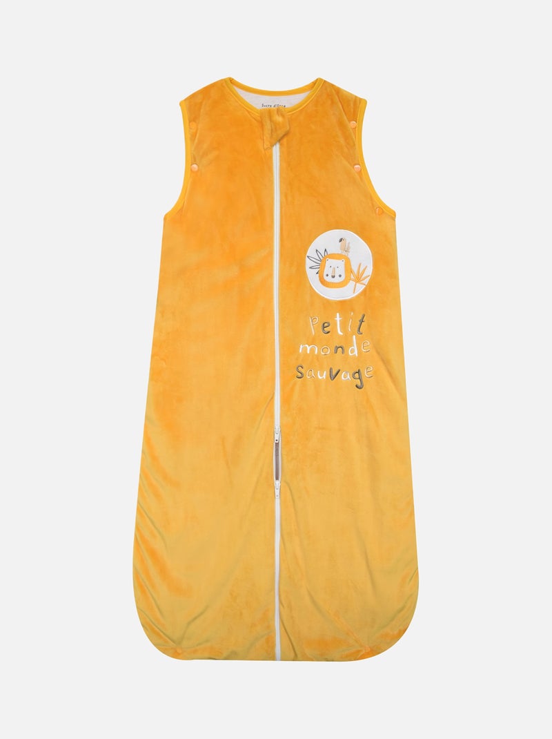 GIGOTEUSE 6/36M HANK VELOURS DOUX MANCHES AMOVIBLES SECURITE AUTO Jaune - Kiabi