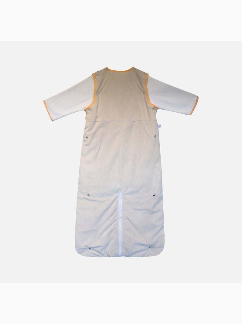 GIGOTEUSE 6/36M ISAO VELOURS DOUX MANCHES AMOVIBLES SECURITE AUTO Blanc Vert - Kiabi