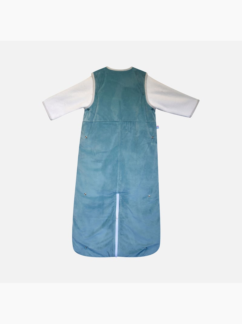 GIGOTEUSE 6/36M ISAO VELOURS DOUX MANCHES AMOVIBLES SECURITE AUTO Gris Blanc - Kiabi