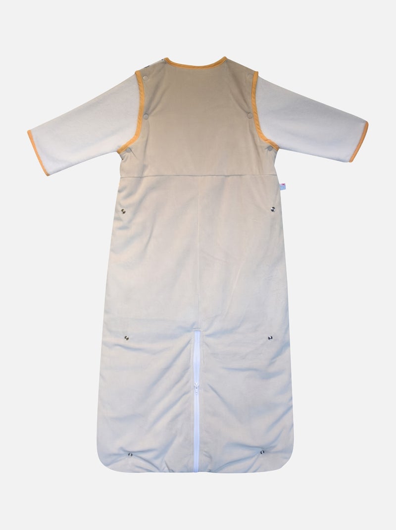 GIGOTEUSE 6/36M ISAO VELOURS DOUX MANCHES AMOVIBLES SECURITE AUTO Gris - Kiabi