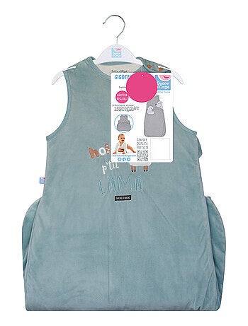 GIGOTEUSE 6/36M JEREMY VELOURS DOUX SANS MANCHES