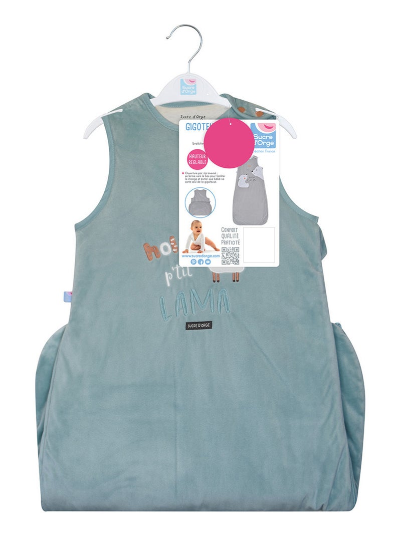 GIGOTEUSE 6/36M JEREMY VELOURS DOUX SANS MANCHES Bleu - Kiabi