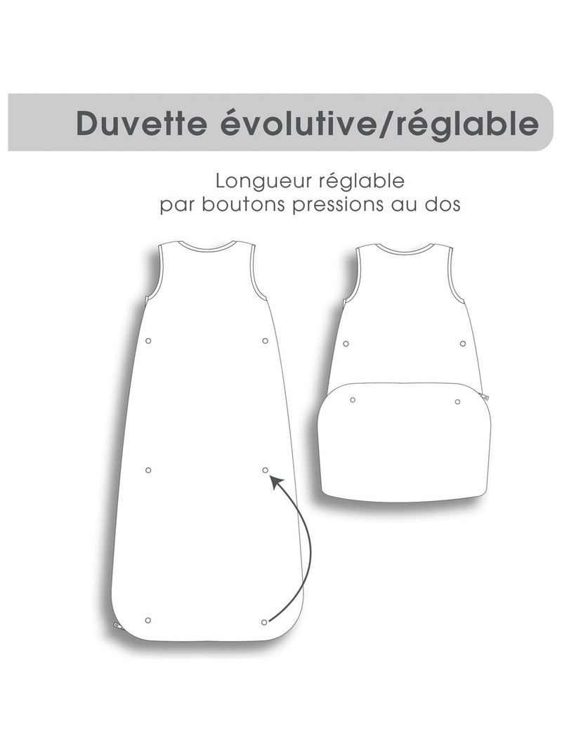 GIGOTEUSE 6/36M JEREMY VELOURS DOUX SANS MANCHES Bleu - Kiabi