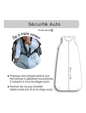 GIGOTEUSE 6/36M JEROME VELOURS DOUX MANCHES AMOVIBLES SECURITE AUTO