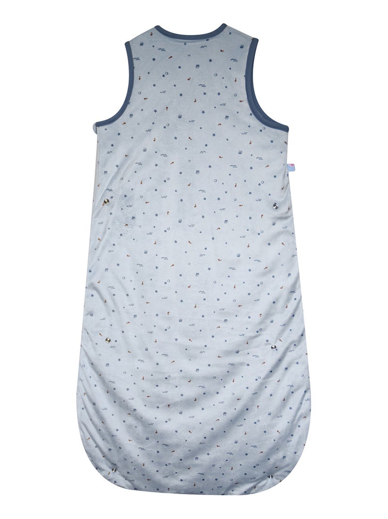 GIGOTEUSE 6/36M MABROUK VELOURS DOUX SANS MANCHES Bleu - Kiabi