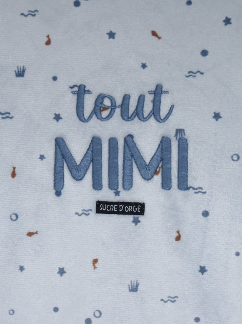 GIGOTEUSE 6/36M MABROUK VELOURS DOUX SANS MANCHES Bleu - Kiabi
