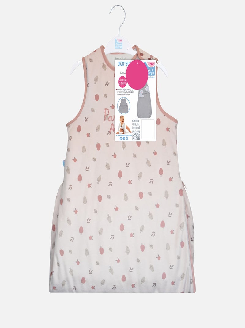 GIGOTEUSE 6/36M MARION VELOURS DOUX SANS MANCHES Rose - Kiabi