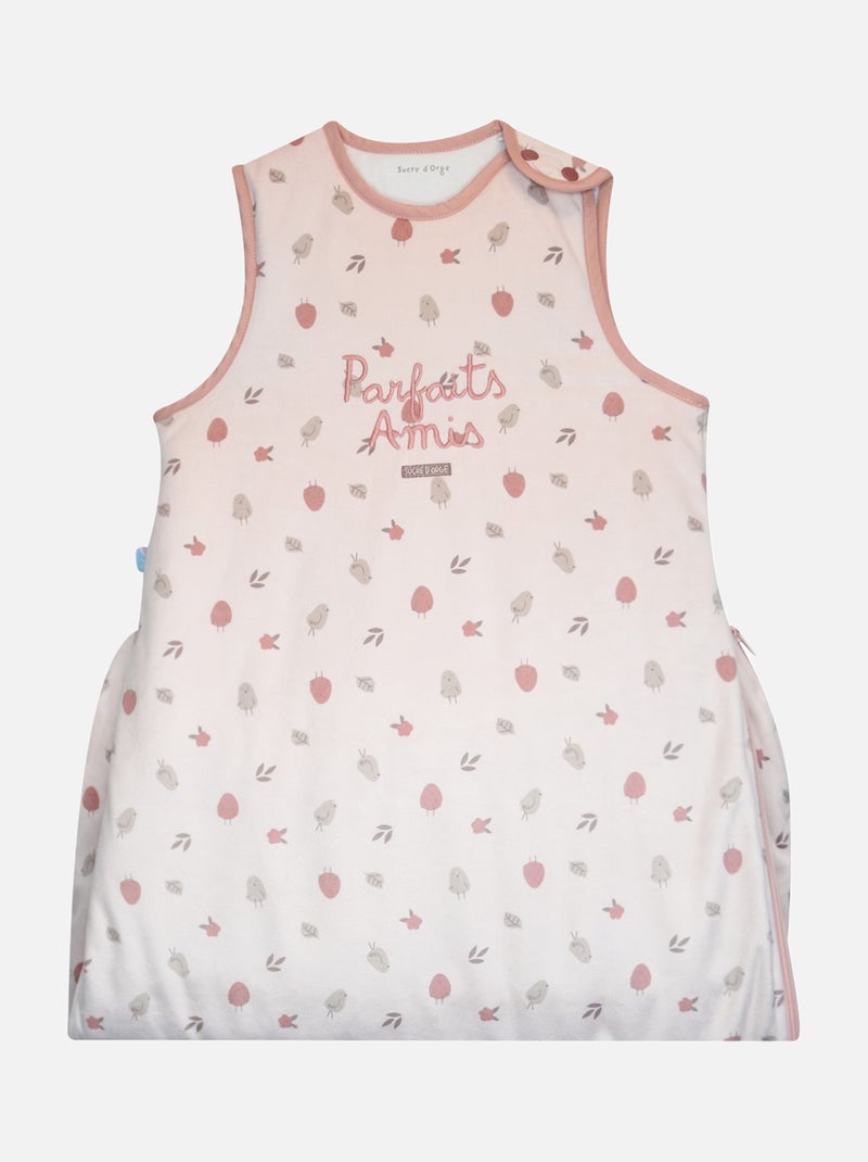 GIGOTEUSE 6/36M MARION VELOURS DOUX SANS MANCHES Rose - Kiabi