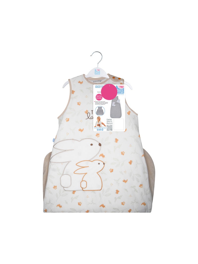 GIGOTEUSE 6/36M MENPHIS VELOURS DOUX SANS MANCHES Blanc - Kiabi